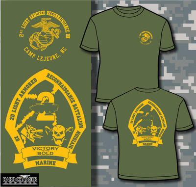 2nd Light Armored Reconnaissance Battalion T-shirt - Hard Charger